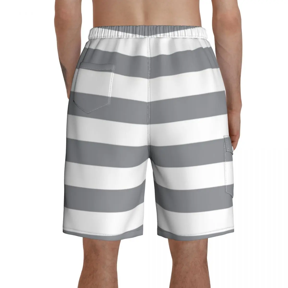 

Line Board Shorts Polyester Swimming Trunks Bathing Funny Men Swim Trunks