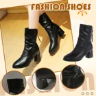 Новинка 2021, осенняя Повседневная Длинная обувь большого размера на молнии и кожаной платформе в британском стиле, женские ботинки