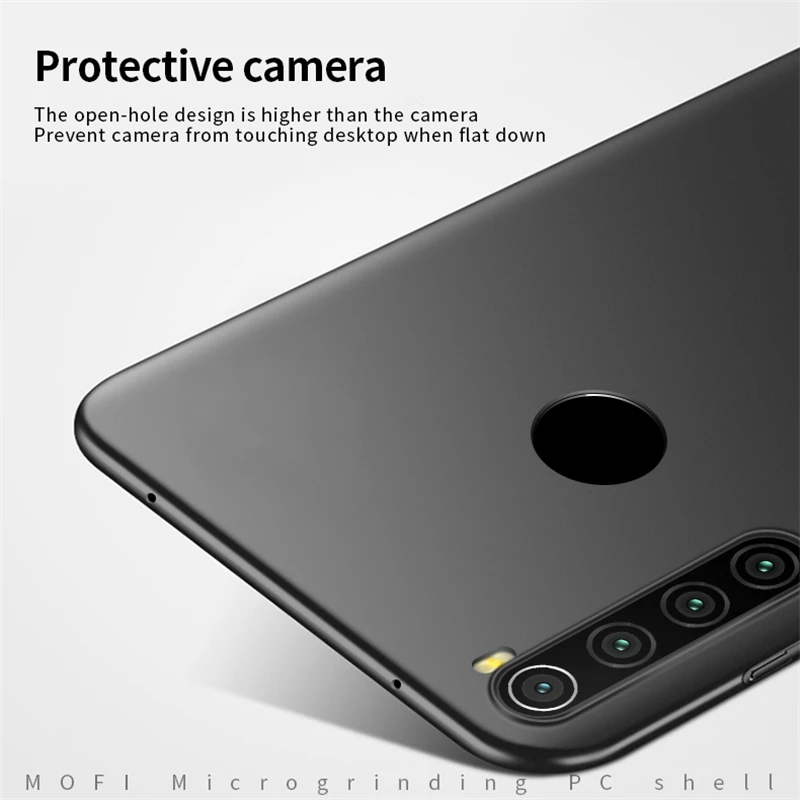 MOFI для Xiaomi Redmi Note 8 чехол матовый ПК ультра-тонкий полный охват задняя крышка чехол оболочка для Xiaomi Redmi Note 7 Pro Чехол