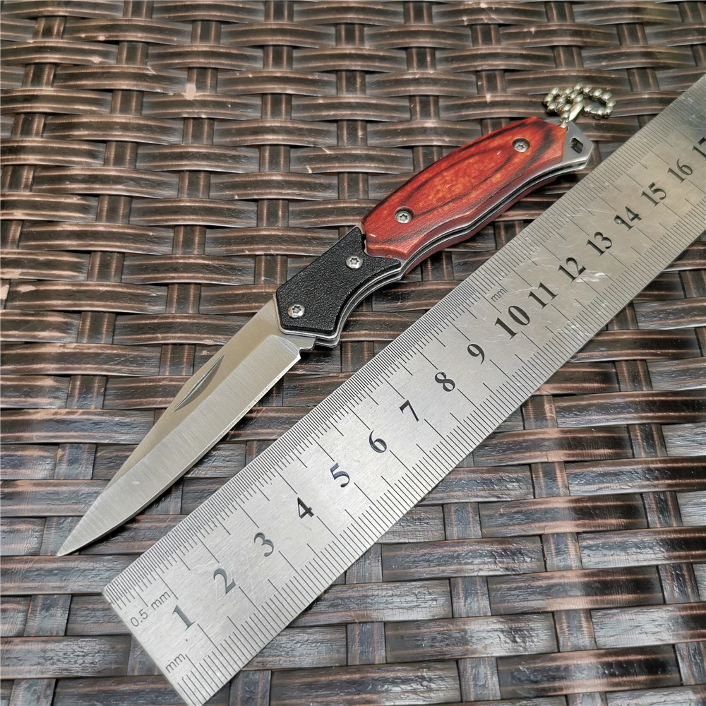 7CR13MOV лезвие мини карманный складной охотничий нож тактические ножи с деревянной