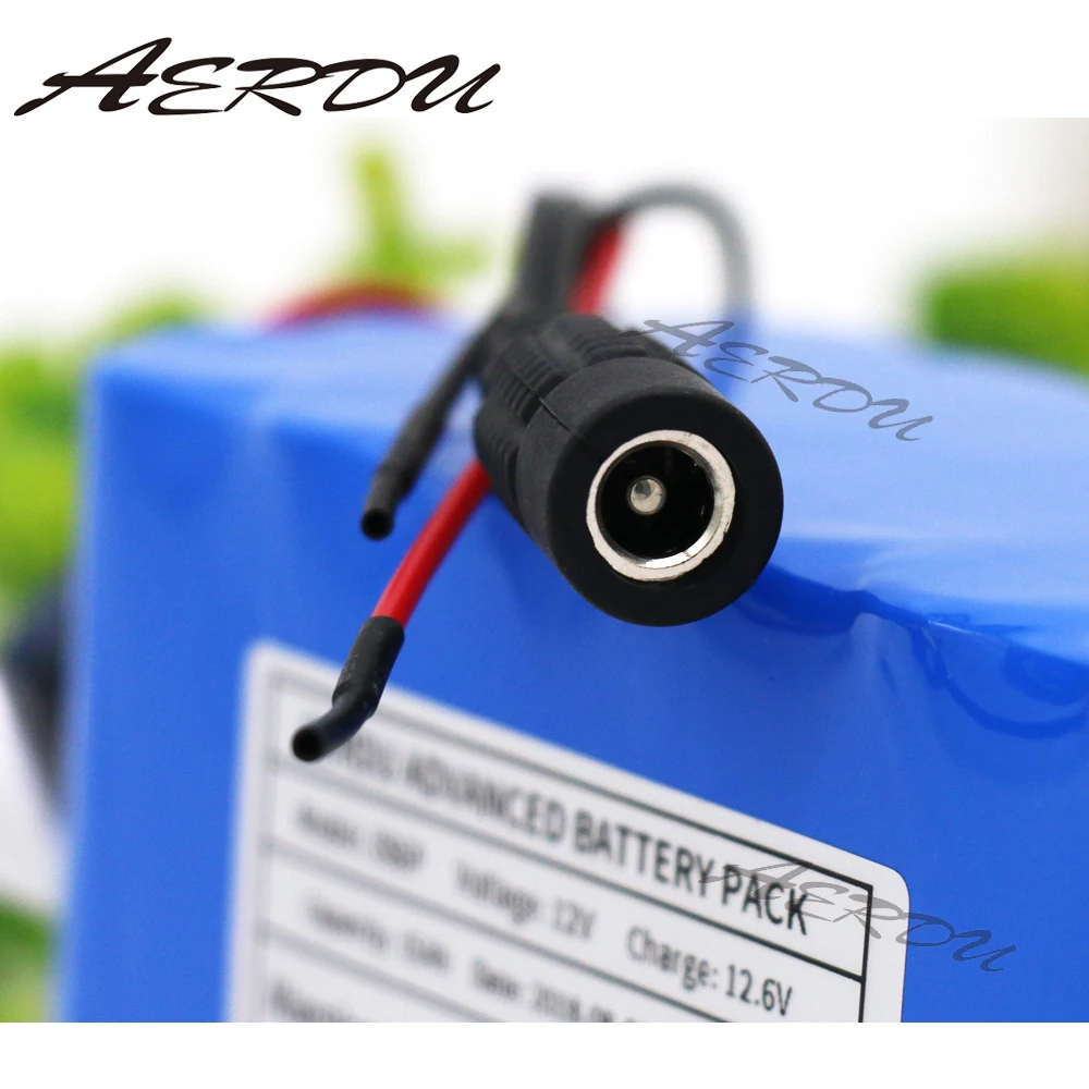 AERDU 12V 3S6P 15Ah большой емкости 11 1 V 12 6 18650 Литий Перезаряжаемые аккумуляторная