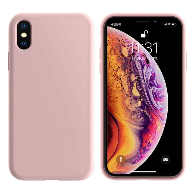 Sand Pink Силиконовый чехол для iPhone 11 Pro Max 11 Pro, высокое качество, официальный чехол s для iPhone 7 8 Plus X Xr Xs Max - Цвет: Sand Pink