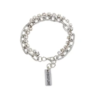 game jewelry layered chain full crystal discipline bracelet for women
