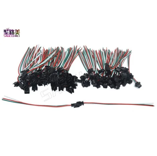10 пар 3 контактных разъемов JST SM для DC5V WS2812B DC12V 2811 1903 16703 светодиодная