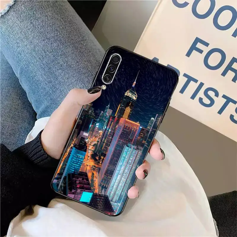 

New York City night view Phone Case For Samsung galaxy S 9 10 20 A 10 21 30 31 40 50 51 71 s note 20 j 4 2018 plus