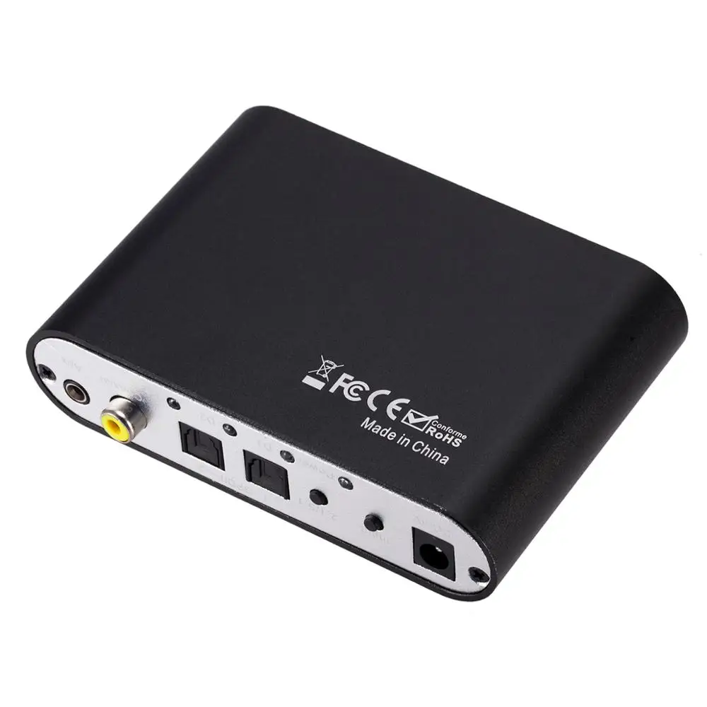 Аудио декодер 5.1CH HD аудио SPDIF коаксиальный к RCA DTS AC3 оптический цифровой усилитель