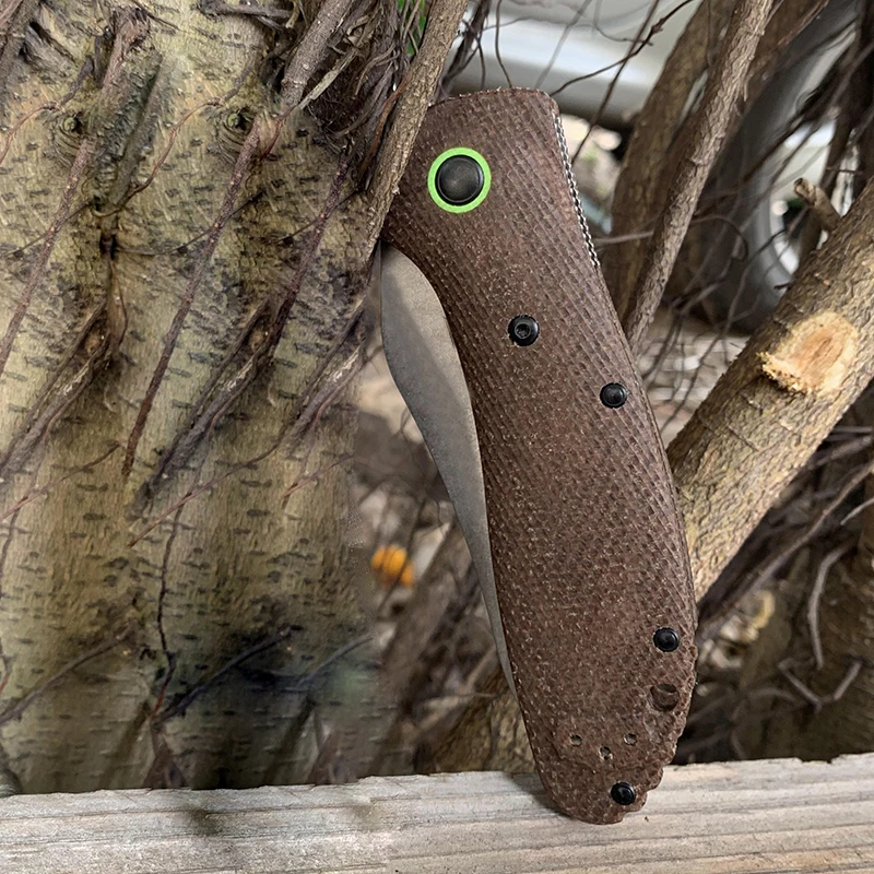 

Hot selling self-defense tactical folding knife 550 flax fiber / G10 handle outdoor camping self-defense tool gift knife