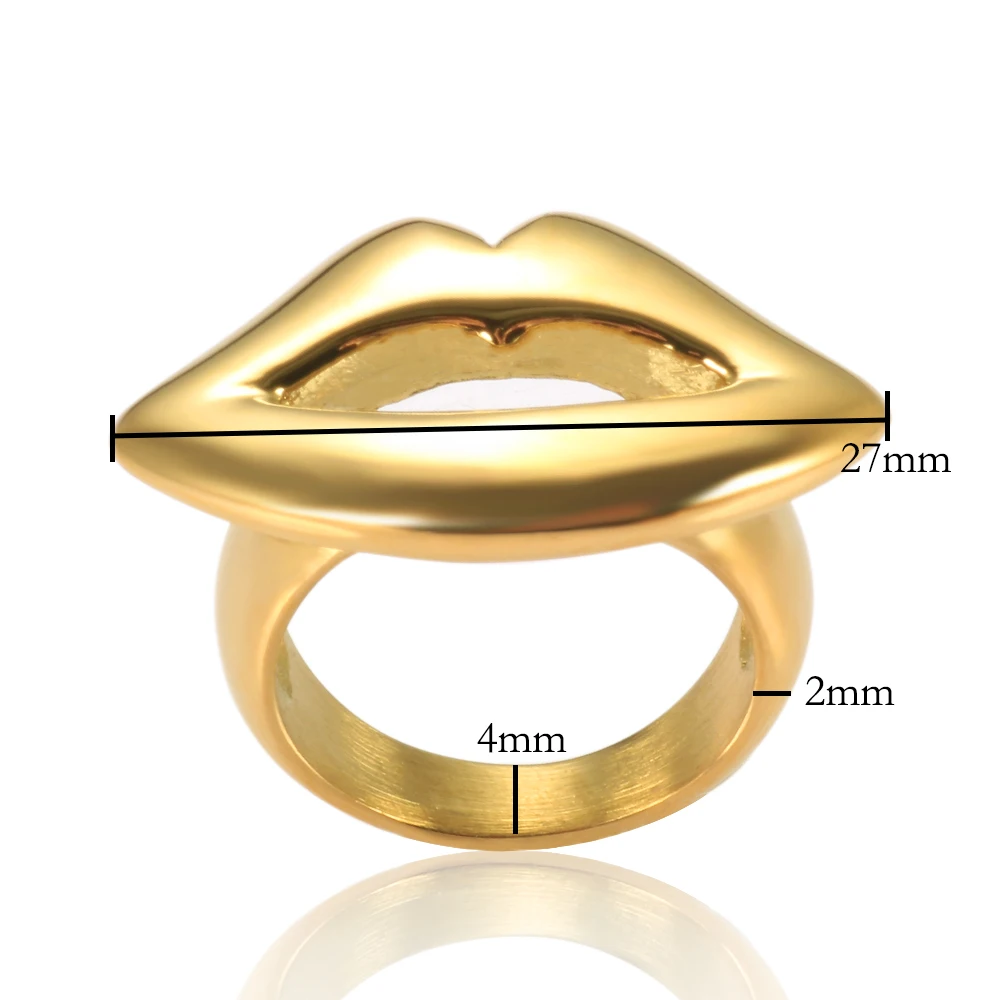 Панковые преувеличенный в форме губ кольца простой индивидуальная из