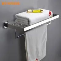 Bathroom Towel Rack of Mirror Chrome Bath Towel Rack Quality SUS304 Stainless Steel Towel Rack Polished Chrome Bathroom Hardware