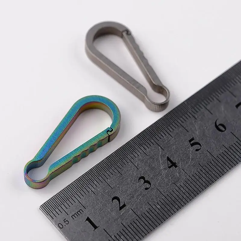EDC Мини титановый брелок для рюкзака Пряжка мини подвесной круг прочная