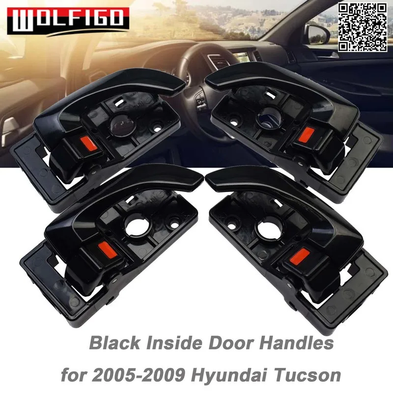 Новый черный LH RH левый и правый Внутри внутренние дверные ручки автомобиля
