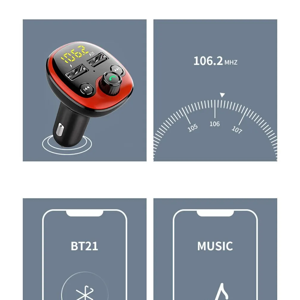 Автомобильный комплект BT09/BT10/BT21/E5/T66 mp3-плеер FM-передатчик автомобильный