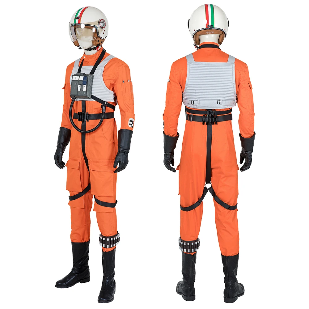 

Горячая игра WS эскадрия оранжевая Униформа Rebel Alliance пилоты косплей костюм карнавал Хэллоуин Полный комплект с аксессуарами