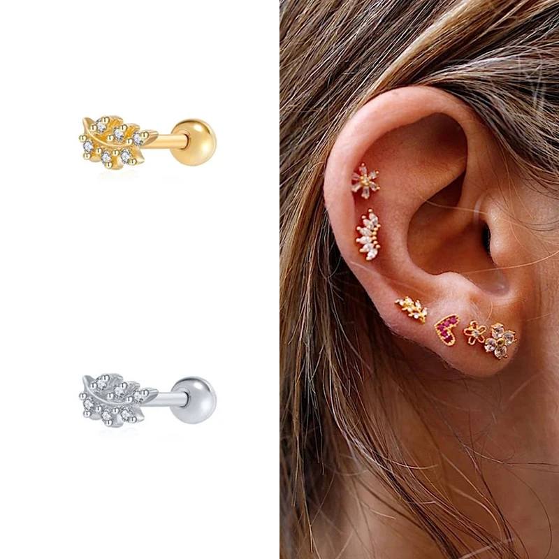 

Sterling Silver Earrings Women Stud Earring Luxury Fine Jewelry Piercing Pendientes Brincos Bijou Aretes Gifts 2021