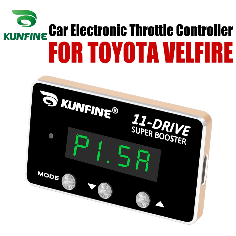 

KUNFINE Car Electronic Throttle Controller Racing Accelerator Potent Booster For TOYOTA VELFIRE Tuning Parts Accessory 11 Drive