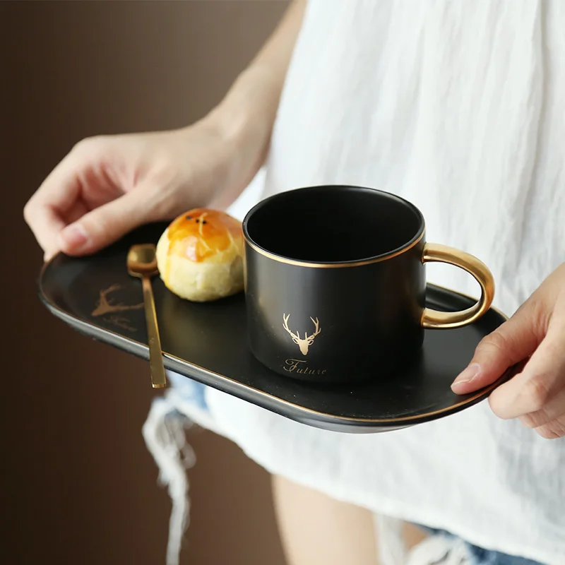 2019 скандинавские керамические наборы кофейных чашек роскошный красочный набор