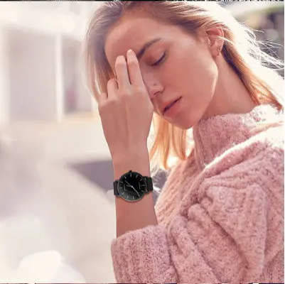 Новые прибытия smart watch Наручные часы в классическом стиле черного и белого цветов монитор сердечного ритма фитнес трекер сна Смарт-часы с мониторингом