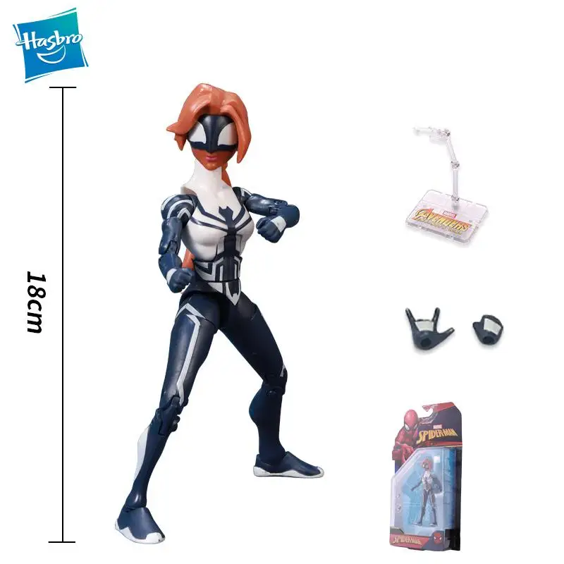 

12cm Original HASBRO Marvel Spider-Man: Into the Spider-Verse All series Anime Action & Toy figures Model Toys For Children