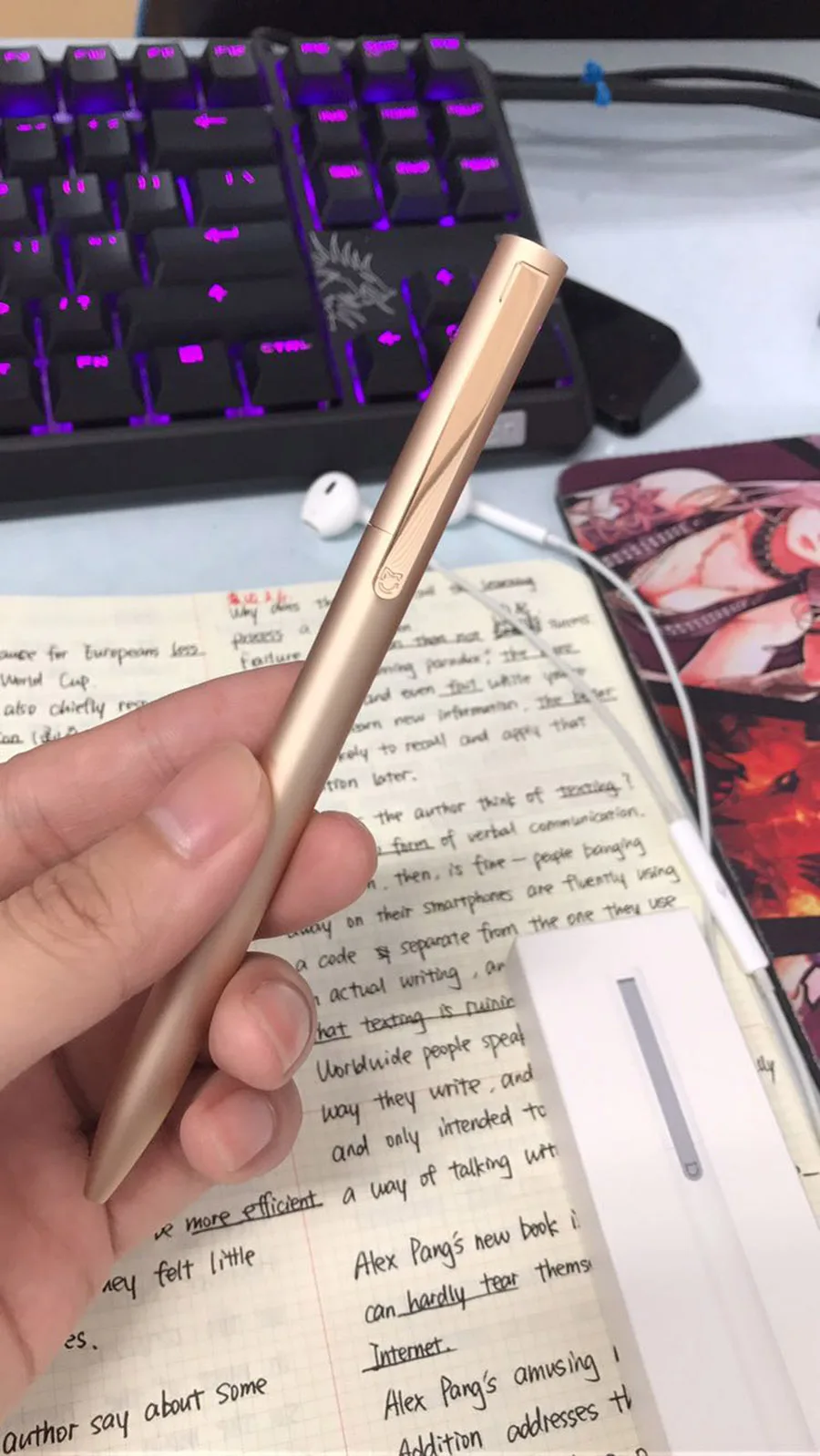 Xiao mi jia металлический чернильное перо mi Pen 0,5 мм авторучка PREMEC гладкая швейцарская заправка mi Kuni японские чернила