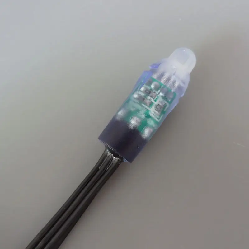 4000 шт. WS2811 Светодиодный пиксельный RGB Полноцветный 800 кбит/с свет круглый черный провод 12 В IP68 jk1512