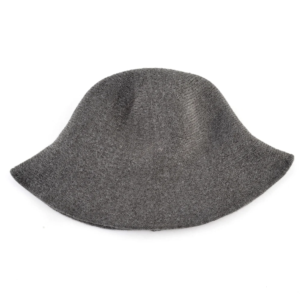 Шляпа от солнца Женская однотонная шерстяная шапка с мягким козырьком винтажная