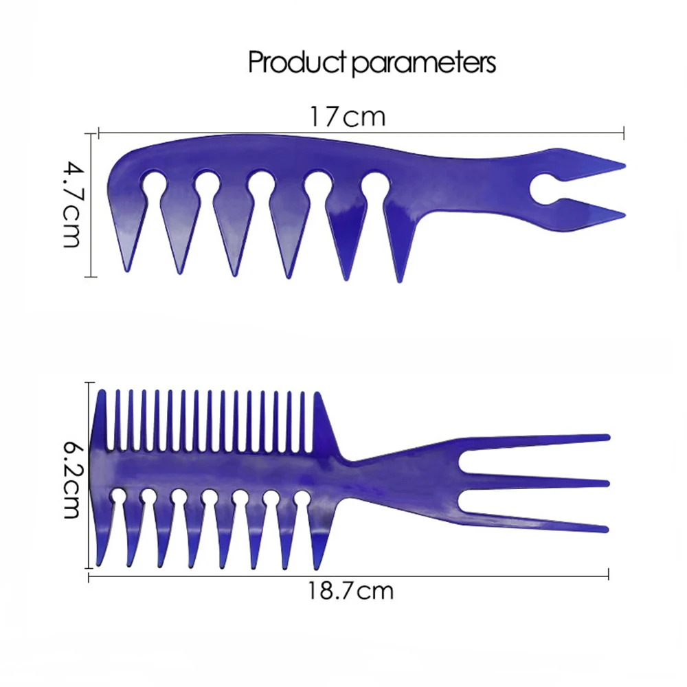 Профессиональная расческа с широкими зубьями Антистатическая двусторонняя