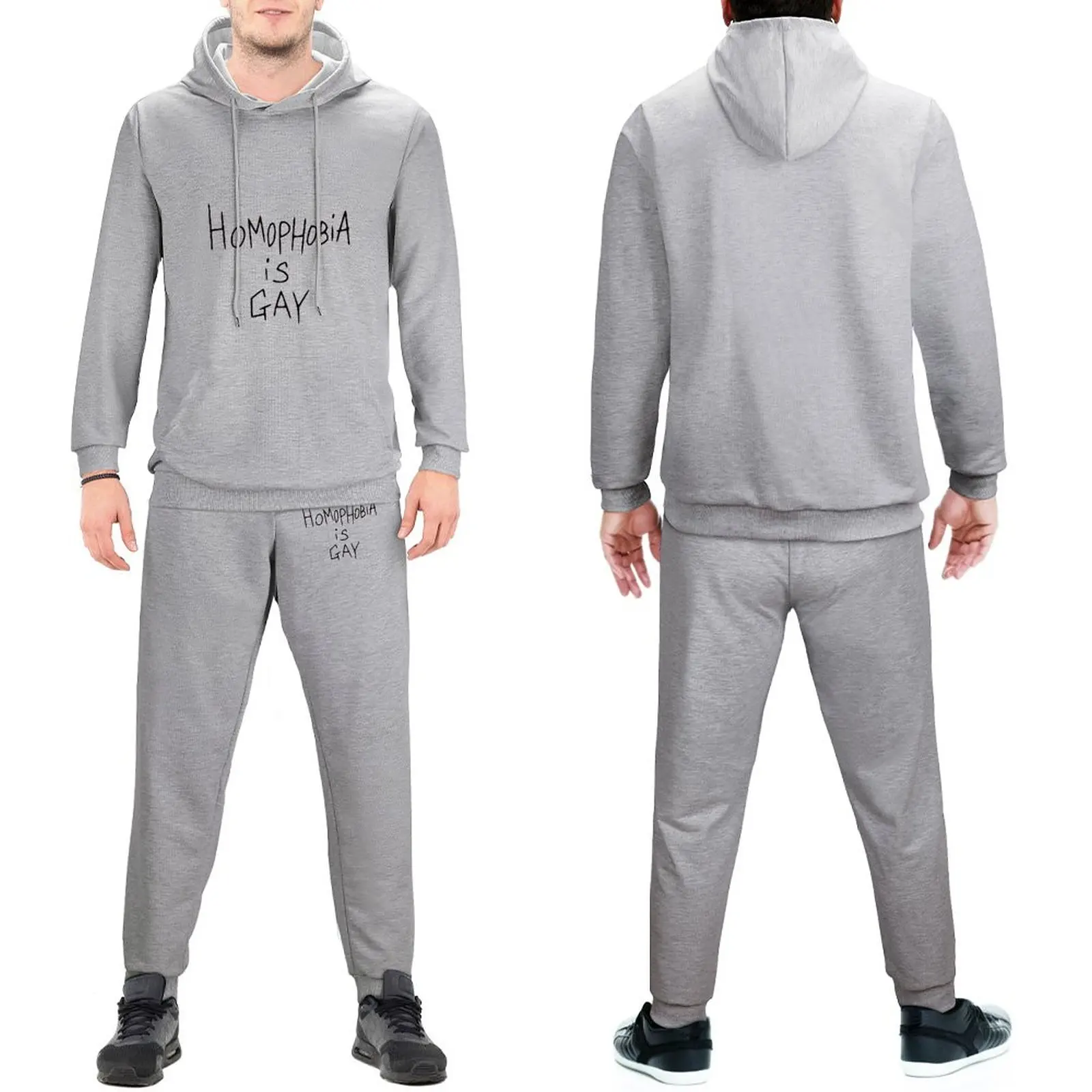 

My Chemical Romance Tracksuit Set Homophobia Is Gay Frank Iero Men Sweatsuits Casual Sweatpants and Hoodie Set Sport