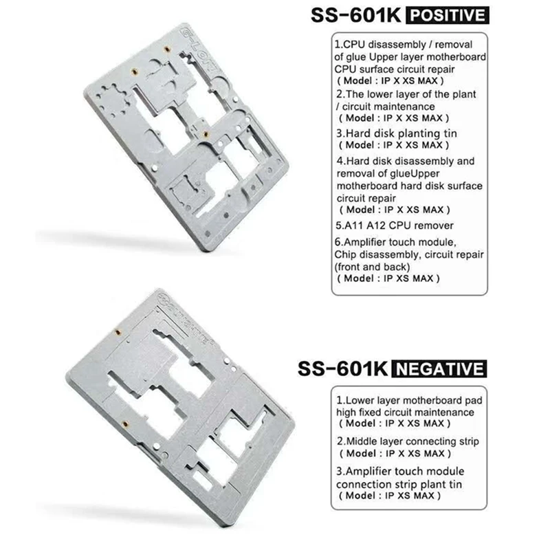 G-Lon SS-601K основная плата BGA Тонировочная арматура Набор для iPhone X/XS/XSMAX