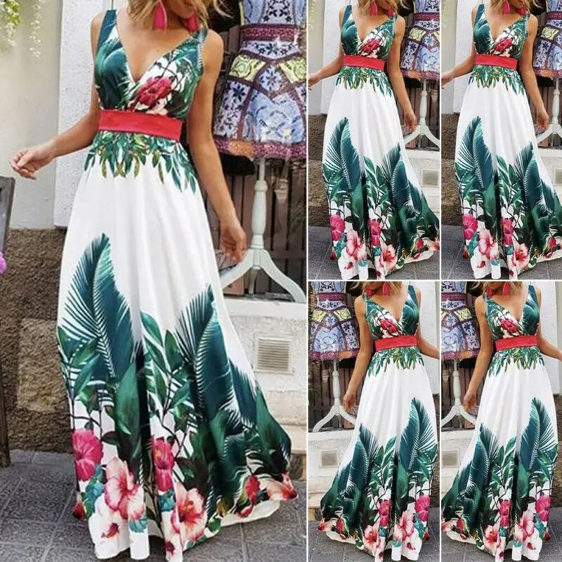 Summer Dress 2019 Women Dresses Ever-Pretty Long Deep V-neck Party Prom Evening Gown christmas dress Girls | Женская одежда