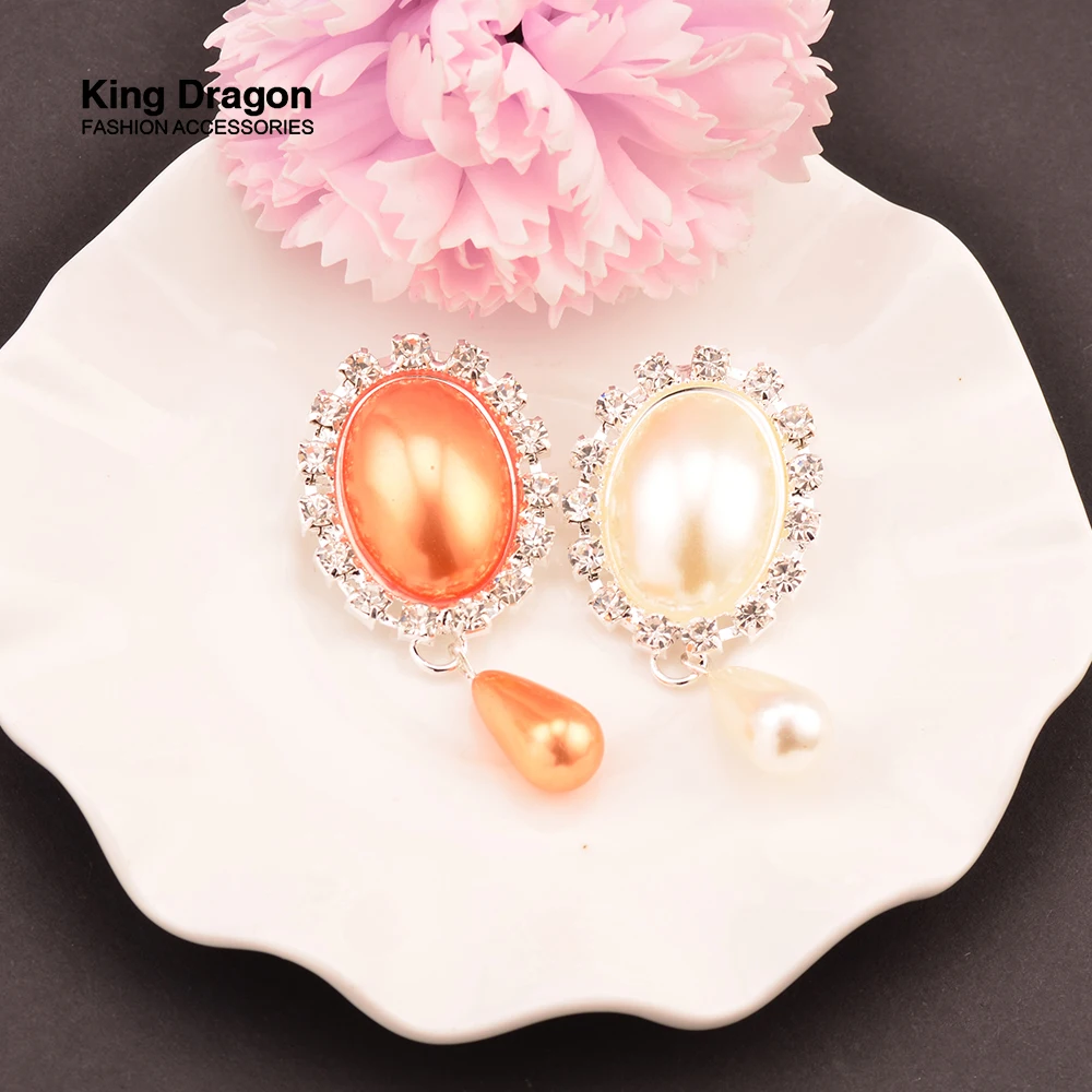 Новое поступление жемчужные пуговицы со стразами булавка задняя часть