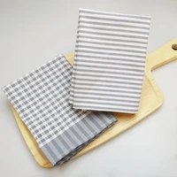 1 piece 40x60cm striped plaid kitchen napkin cotton tea towel tableware mat pad nordic style 15 7x23 6