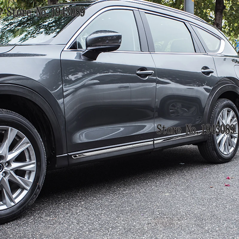 Хромированная литая дверь полоски для корпуса подходит для Mazda CX8 CX-8 CX 8 аксессуары накладки для отделки автомобиля Стайлинг