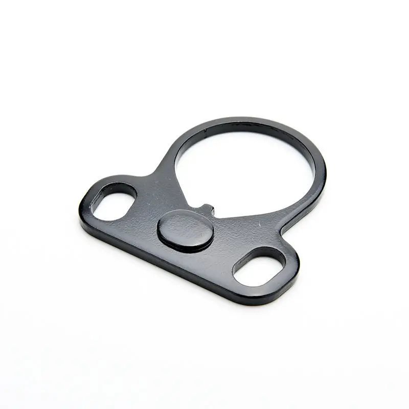

Carbon Steel AR End Right / Left Handed Mount Oval Dual Loop Double Side Sling Plate Adapter Hunting Accessories
