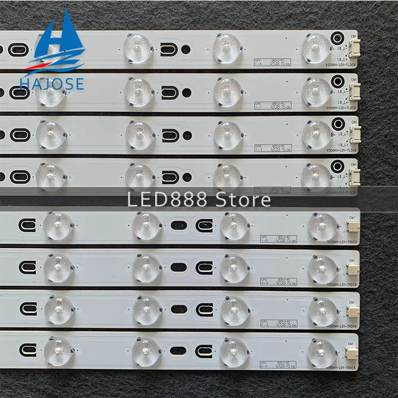 8 шт./комплект светодиодные ленты для TOSHIBA 50 TV 50L2200U 50M2U V500HK1 LD1 V500H1 TLDC6 TRDC6 - купить по