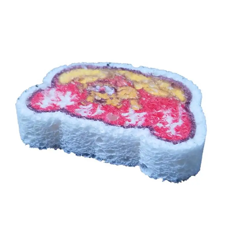 

3 Pcs Wood Pulp Sponge Wipe Chinese New Year Tiger Sponge Reusable Sponges Multi-Purpose Kitchen Cleaning Dishwashing Block