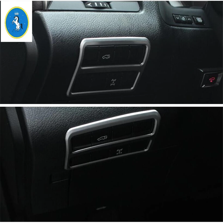 Yimaautotrims авто аксессуары передние фары лампа кнопка включения крышка отделка Подходит для Lexus RX200t RX450h ABS