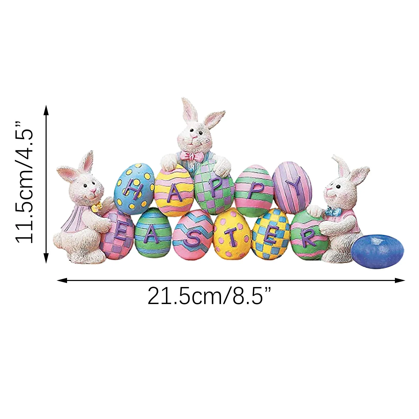 

Easter Ornament Bunny Rabbit/Eggs Colorful Table Top Novelty Decoration Resin Ornaments Party Home Decoration Gifts Fidget Toys