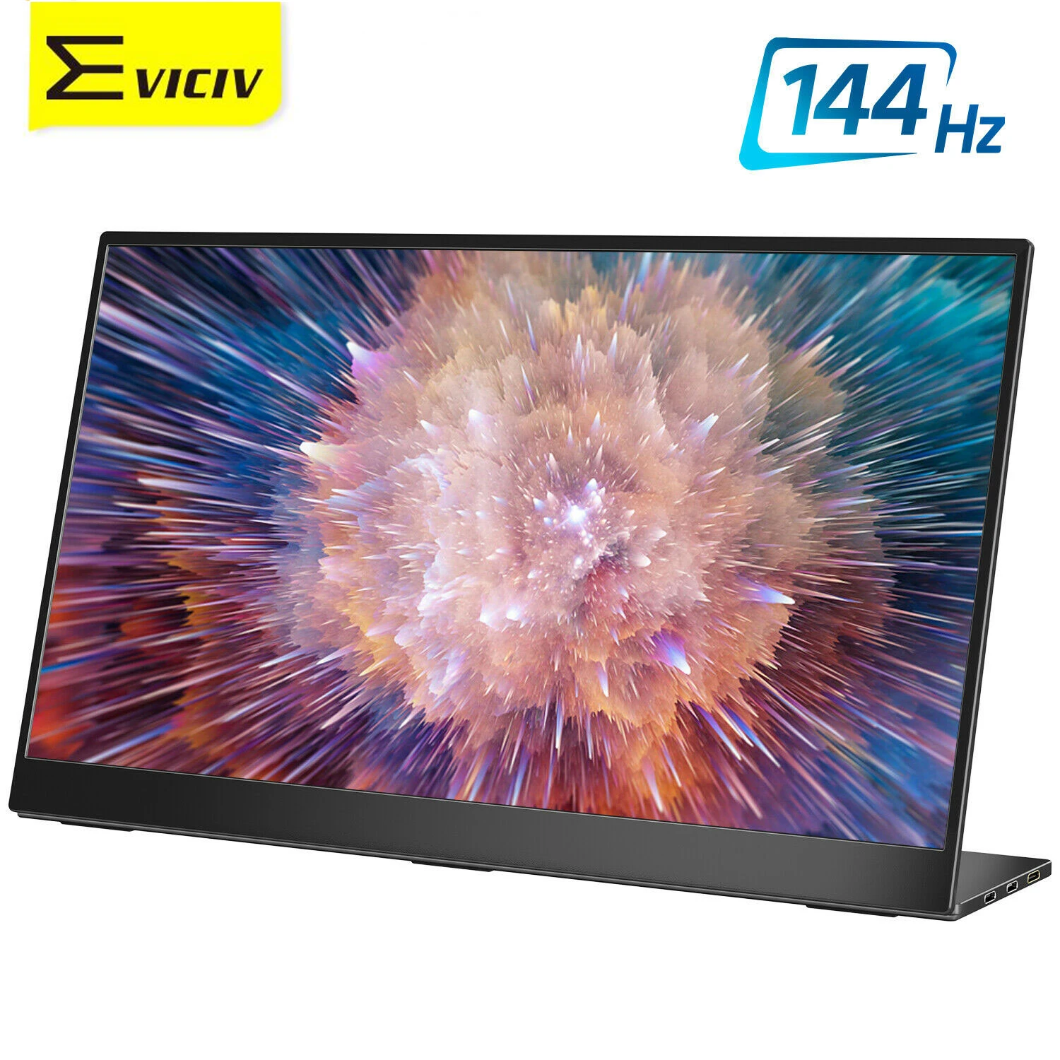 

EVICIV 15.6" Portable Monitor Display HDMI 1920*1080 144Hz LCD IPS Pannel USB Type-C Laptop Gaming For Easy Projection PS3 PS4