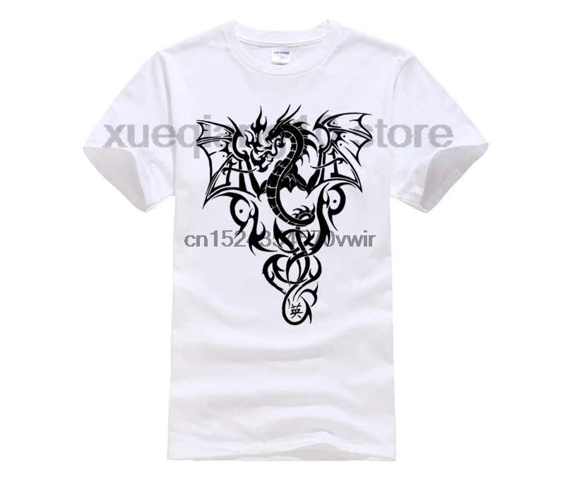 Трафарет для трафаретов с изображением дракона|Мужские футболки| |