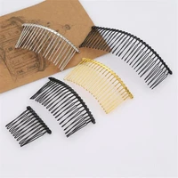 10pcs 1012152030 teeth metal hair clip combs base chinese accessories for claw brooches headbands ornaments wedding woman