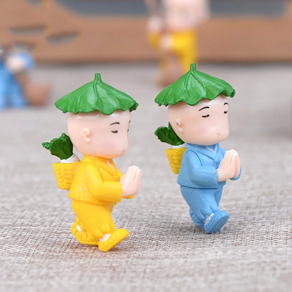 Творческий смолы фигурки &quotМаленькие монахи&quot Миниатюрные поделки с изящным