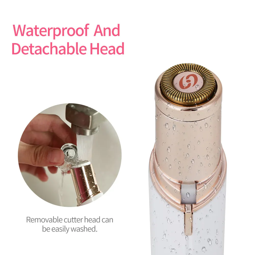 

TV Battery Style Rechargeable Lipstick Epilator Facial Epilator safety razor navaja razor blade for Ms shaving razor
