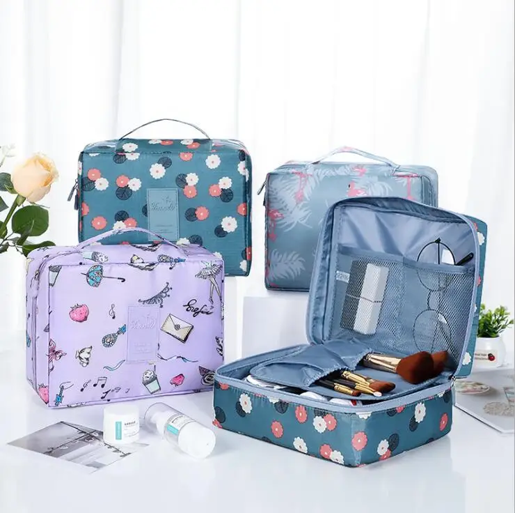 

Portable Travel zipper Makeup Bag Women Cosmetic Bag Toiletries Organizer Waterproof Female Storage Beauty Cases Wash Pouch