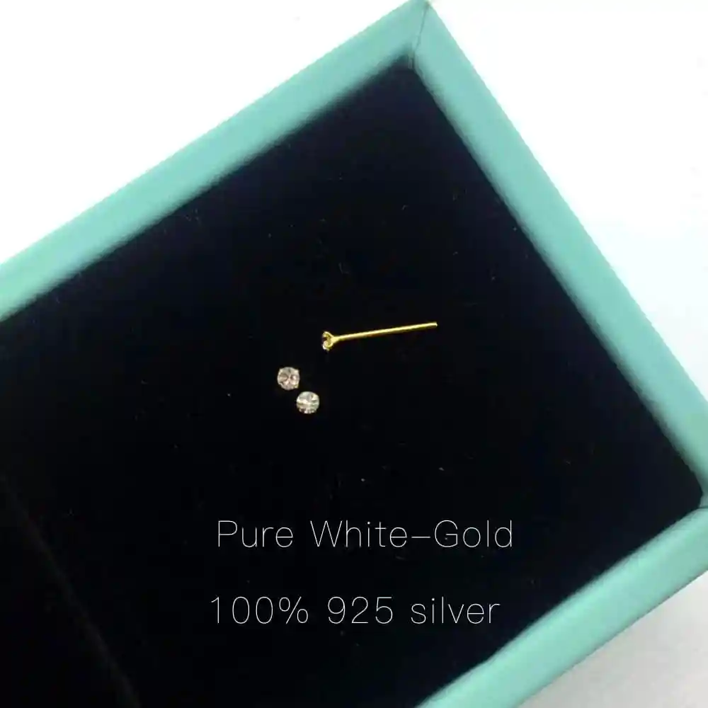 Pure white-gold Новое поступление, 925 пробы серебряные натуральные ювелирные изделия ручной работы, милые круглые модные серьги-гвоздики для женщин, подарки - Цвет камня: Pure white-gold