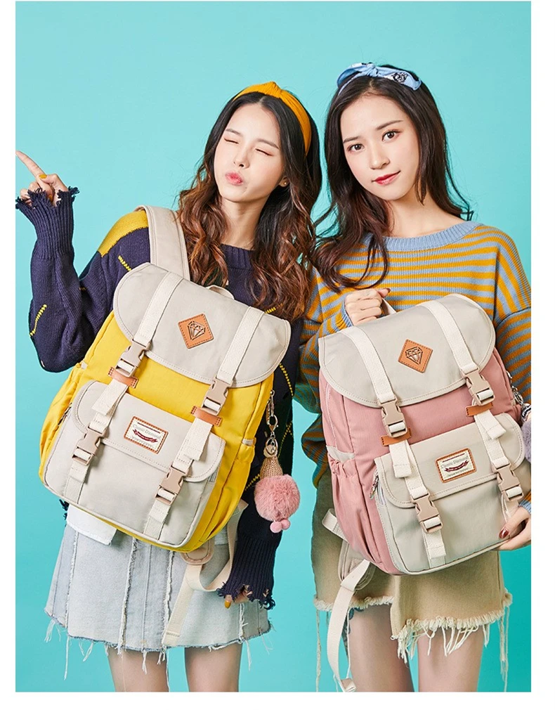 Macarons Mochila Feminina, женский рюкзак, Студенческая сумка для книг, Водонепроницаемый Школьный рюкзак, большой рюкзак для путешествий, милые сумки для девочек Rugzak