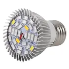 Светодиодный светильник для выращивания 8 Вт10 Вт 18 светодиодный28 светодиодный E27 Точечный светильник лампа для растений лампа Цветочная теплица система коробка для выращивания AC85-265V