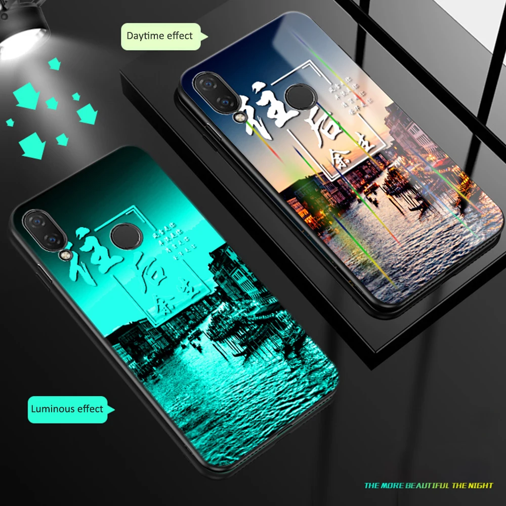 Letter 6 Роскошный чехол Lu mi nous из закаленного стекла для Xiaomi mi a1 A2 A3 8 Lite 6 Xio mi Red mi 5 Plus Note 5 7 8 Pro 4 K20Pro - Цвет: Letter 6