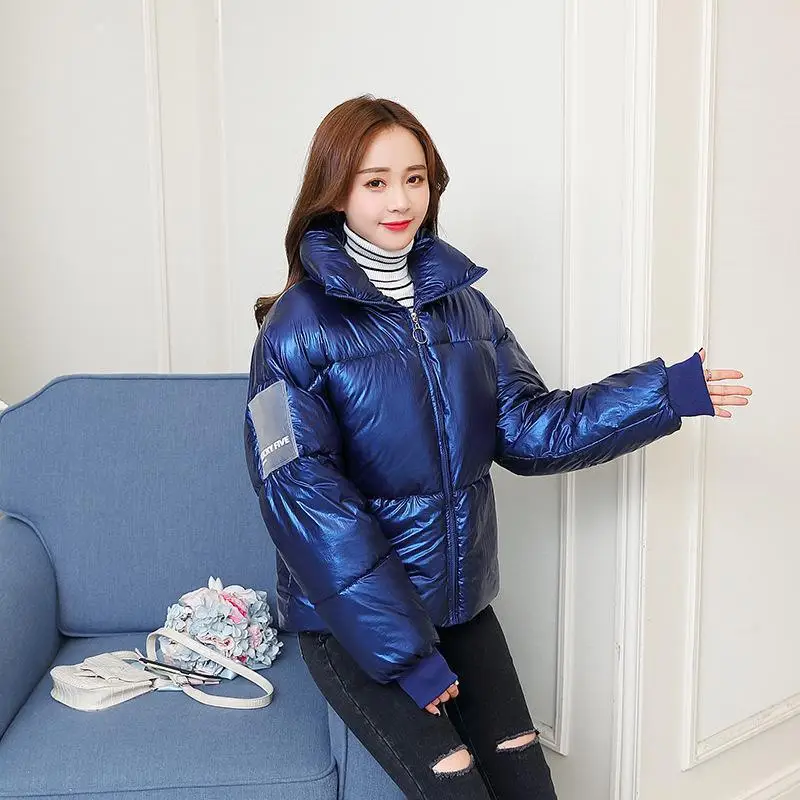 2019 Новая модная женская хлопковая стеганая куртка и пальто женское просторное с