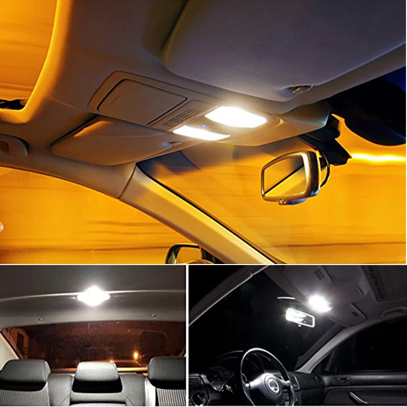 Светодиодная лампа Canbus 6x W5W T10 для салона автомобиля Renault Reno Logan Kaptur Clio Duster Laguna Megane 2