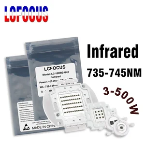 3 Вт 5 Вт 10 Вт 20 Вт 30 Вт 50 Вт 100 Вт 150 Вт 200 Вт 300 Вт 500 Вт Инфракрасный 740nm светодиодный излучатель COB 3 5 10 20 30 50 100 200 300 500 Вт бусины бисер